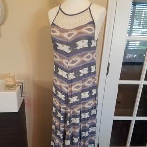 Lucky Brand A-line sleeveless maxi dress